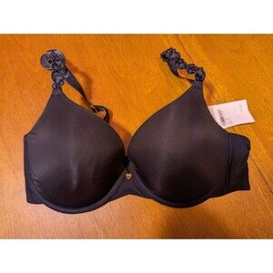 Natori Feathers Contour Push-Up Bra Black Lace Straps 36D Nordstrom 727321 NEW